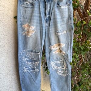 Light Blue Distressed American Eagle Jeans